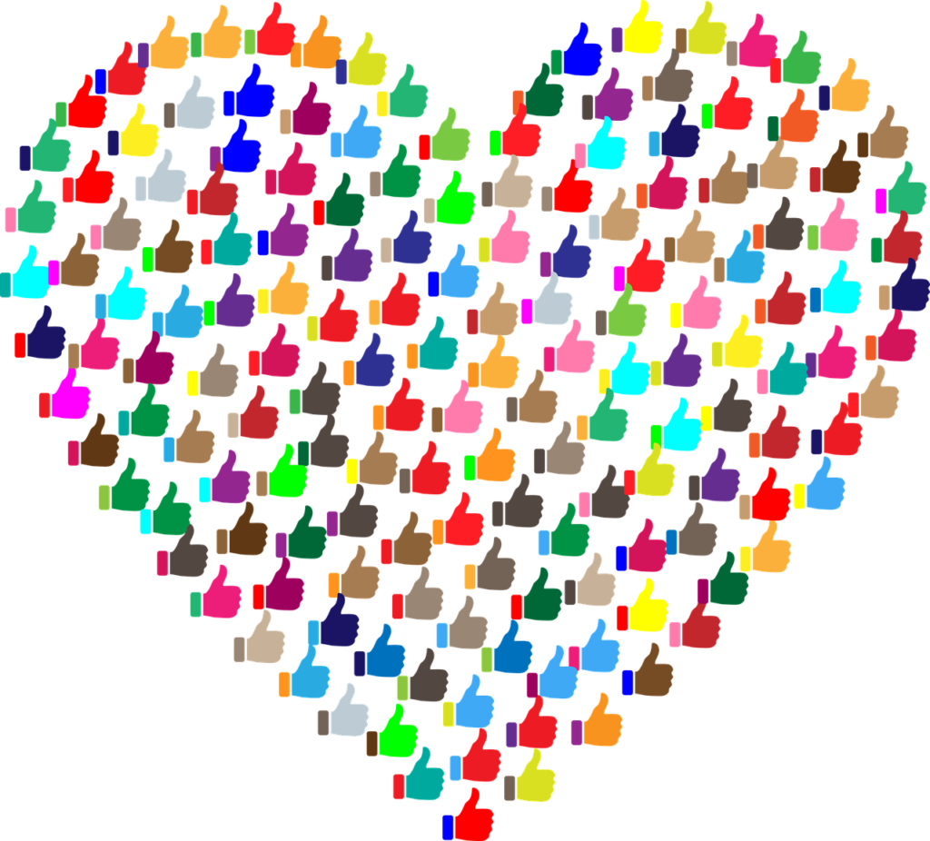 Heart Thumbs Up Like Agree Approve  - GDJ / Pixabay